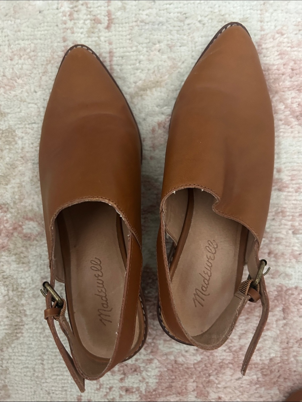 Madewell Tan Leather Slingbacks 7.5